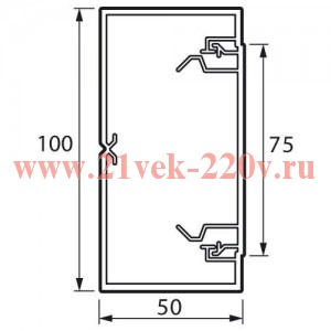 Кабель-канал 100x50мм Legrand METRA