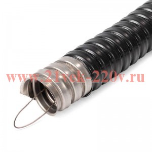 Металлорукав из нерж. стали МРПИнг (INOX) 22 с протяжкой (уп.50м) Fortisflex 83661