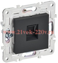 Розетка компьютерная RJ45 кат.5E SKANDY SK-K01G графит IEK