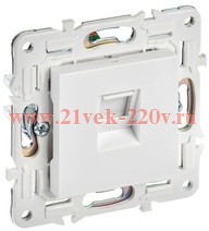 Розетка компьютерная RJ45 кат.5E SKANDY SK-K01W арктический белый IEK