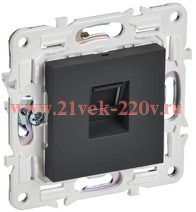 Розетка компьютерная RJ45 кат.6 SKANDY SK-K02G графит IEK