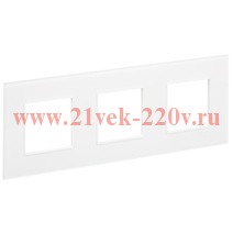 Рамка 3-м SKANDY SK-F23W стекло арктич. бел. IEK SK-M32-G-K01