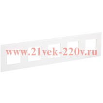 Рамка 5-м SKANDY SK-F25W стекло арктич. бел. IEK SK-M52-G-K01