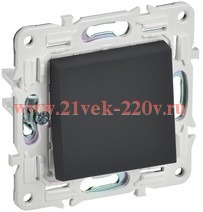 Переключатель одноклавишный SKANDY SK-V02G 10А графит IEK