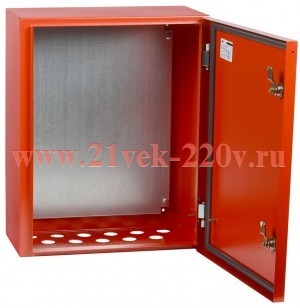 Корпус металлический ЩМП-2-0 У2 (500х400х220мм) IP54 RAL3020 с монтажной панелью IEK