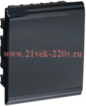 Корпус модульный пл. встр. ЩРВ-П-24 PRIME черный IP41 IEK