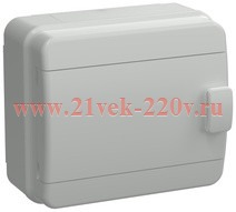 Щит накладной пластиковый КМПн-8 TEKFOR 8м серый IP65 IEK (01-03-105)