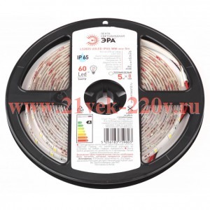 Лента светодиодная LS2835-60LED-IP65-WW-eco-5m (80/1920) (уп.5м) Эра Б0035592