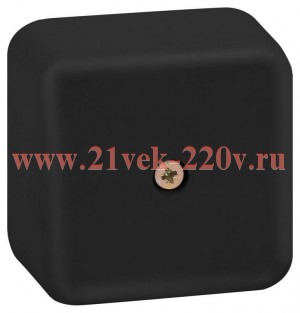 Коробка распаячная 75х75х20мм без клеммы IP40 черн. BS-B-75-75-20 Эра Б0061803