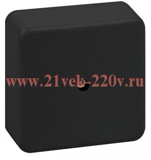 Коробка распаячная 100х100х30мм без клеммы IP40 черн. BS-B-100-100-30 Эра Б0061807