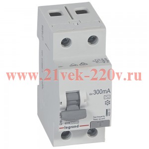 УЗО Legrand RX3 ВДТ 2П 40А 300мА тип AC