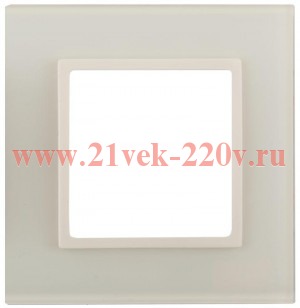 Рамка 1-м 14-5101-02 стекло Elegance сл. кость+сл. кость ЭРА Б0059167