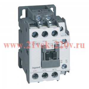 Контактор Legrand CTXз 22 3P 18A (AC-3) 1но1нз 24В AC