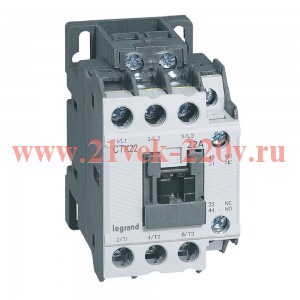 Контактор Legrand CTXз 22 3P 22A (AC-3) 1но1нз 24В AC