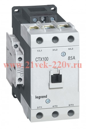 Контактор Legrand CTXз 100 3P 85A (AC-3) 2но2нз 380В AC