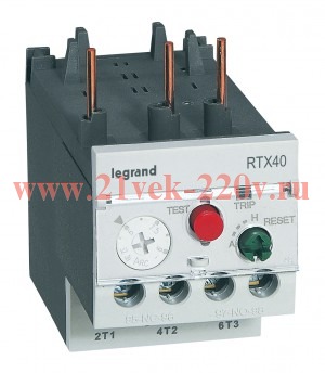 Тепловое реле с дифференциальной защитой Legrand RTXз 40 7-10A для CTXз 22, CTXз 40