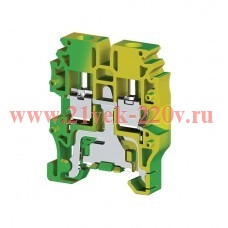 Клеммник винтовой мини 2.5кв.мм (земля) MVK 2.5T Klemsan 334420