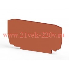 Сегмент концевой на клеммники YBK4 красн. NPP YBK4 Klemsan 446334