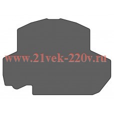 Сегмент концевой на клеммники PYK 2.5-2FT/-3F сер. NPP PYK2.5-2FT/3F Klemsan 446529