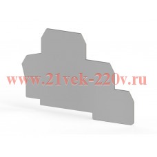 Сегмент концевой на клеммники 2-х ярусные PUK2T сер. NPP PUK2T Klemsan 450149