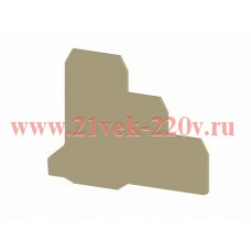 Сегмент концевой на клеммники 3-х ярусные PUK3S беж. NPP PUK3S Klemsan 450160