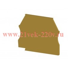 Сегмент концевой на клеммники AVK(2.5-10)/ AVK RD (2.5-4) желт. NPP 2.5-10 Klemsan 444123