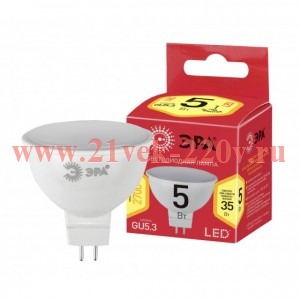 Лампа светодиодная smd MR16-5w-840-GU5.3 ECO ЭРА Б0019061