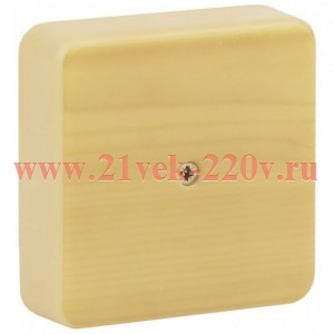 Коробка распаячная 75х75х20 (без клеммы) сосна IP40 Эра Б0031179