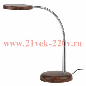 Светильник NLED-436-8W-WOOD настол. дерево ЭРА Б0031615