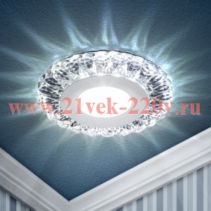 ЭРА DK LED 16 SL/WH Прозрачный/белый Светильник светодиодный круглый 