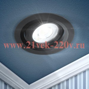 Светильник светодиодный KL LED 22A-5 4K BK круг. поворотн. LED SMD 5Вт 4000К черн. ЭРА Б0039687