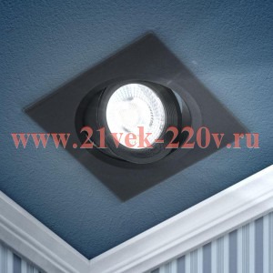 Светильник светодиодный KL LED 21A-5 4K BK 5Вт 4000К SMD квадратный поворотн. ЭРА Б0039688