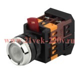 ЭРА Кнопка ABLFS-22 белый d22мм неон/240В 1з+1р (10/400/3200)