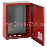 Корпус металлический ЩМПг-04 (400х300х175мм) с монтажной панелью IP54 красный SIMPLE ЭРА