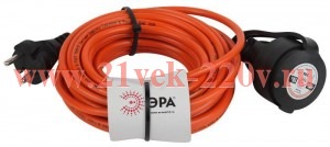 Удлинитель силовой UPx-1-2x1-10m-IP44 в бухте б/з 10м 1гнездо ПВС 2х1 Эра Б0046805