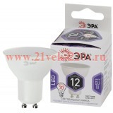 ЭРА LED MR16-12W-860-GU10 (диод, софит, 12Вт, холод, GU10) (10/100/4200)