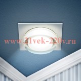 Светильник декоративный DK108 WH MR16 GU5.3 встраив. бел. ЭРА Б0058398