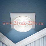 Светильник декоративный DK110 WH/CL MR16 GU5.3 встраив. бел. прозр. ЭРА Б0058411