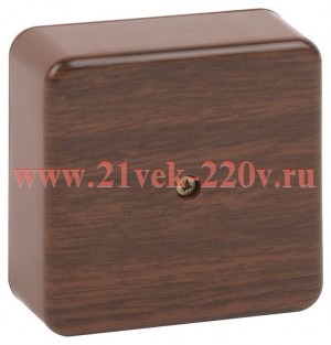 Коробка распаячная 75х75х28мм без клеммы IP40 дуб BS-O-75-75-28 Эра Б0058706