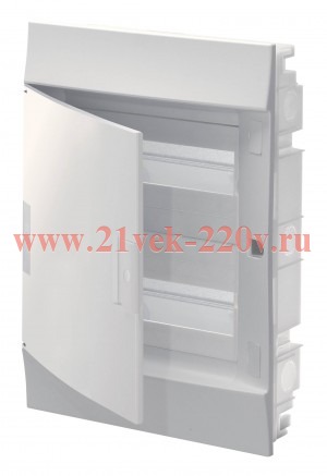 Бокс в нишу ABB Mistral41 24М (2x12) непрозрачная дверь без клеммного блока 41A12X21