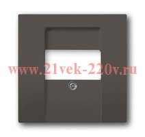 Накладка для акустической розетки 0247, 0248, ABB Basic 55 цвет черный (2539-95)