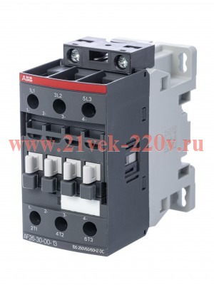 Пускатель магнитный ABB AF26-30-00-13, катушка 100-250B AC/DC 11кВт 26А АС-3 (контактор)