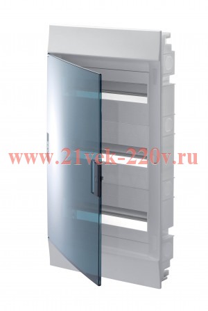 Бокс в нишу ABB Mistral41 36М (3x12) зеленая дверь без клеммного блока 41A12X32