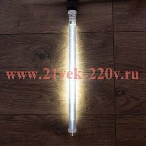 Сосулька светодиодная 50см, 220V, E27, 6W LED 48х2 двухсторонняя IP44 белый