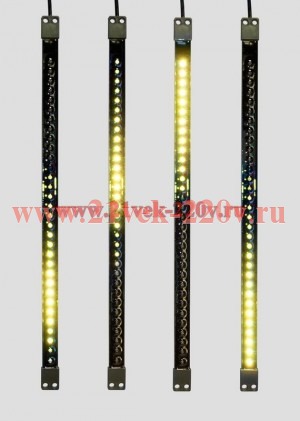 Сосулька светодиодная 50см, 9,5V, 1,5W LED 32х2 двухсторонняя IP65 желтый