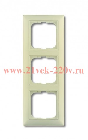 Рамка ABB Basic 55 3поста слоновая кость (2513-92) (бежевый)