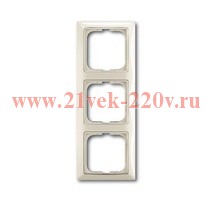 Рамка ABB Basic 55 3 поста цвет белый шале (2513-96)