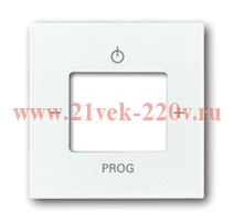 Накладка для механизма цифрового FM-радио 8215 U ABB Basic 55 альпийский белый (8252-94)