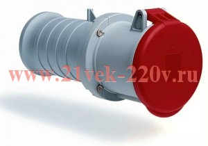 Розетка кабельная ABB 363 C6 IP44 63A 3P+E