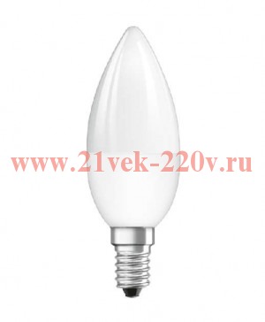 Лампа светодиодная LED Star B 25 4.5W/827 4.5Вт свеча матовая 2700К тепл. бел. E14 250лм 220-240В RG